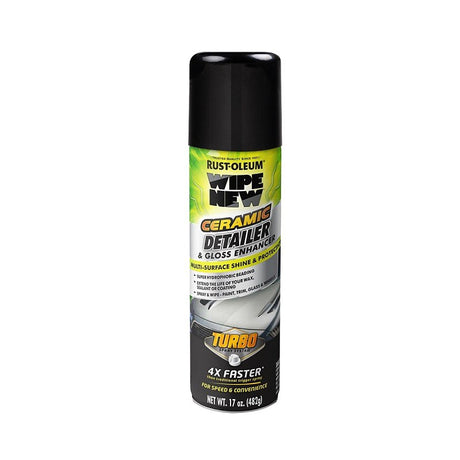 Wipe New 393327 Ceramic Detailer and Gloss Enhancer with Turbo Spray System, 17 oz Aerosol, Liquid, Solvent Like