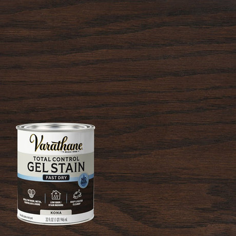Varathane 394749 Total Control Stain, Kona, Gel, Paste, 1 qt, Pack of 2