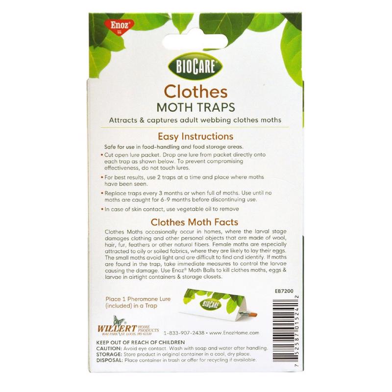 Enoz BioCare Clothes Moth Trap 2 pk, Pack of 4