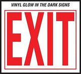 Hy-Ko EE-3 Safety Sign, Exit, Red Legend, Vinyl, 12 in H x 10 in W Dimensions, Pack of 10