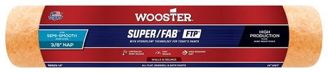 Wooster Super/Fab FTP RR923-14 Roller Cover, 3/8 in Thick Nap, 14 in L, Fabric Cover, Lager