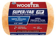 Wooster Super/Fab FTP RR924-4 Roller Cover, 1/2 in Thick Nap, 4 in L, Fabric Cover, Lager