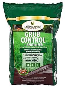 Landscapers Select 902735 Grub Control Fertilizer Bag, Granular, 20-0-4 N-P-K Ratio, 5 sq-ft Coverage