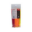 ProSource CT0941 Cable Tie, 8 inches, 50lb Tensile Strength, Self-Locking Locking, Nylon, Fluorescent Green/Orange/Red/Yellow