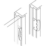 Defender Security U 9888 Door Privacy Lock, 2-3/4 in L, 1-3/8 in W, Steel