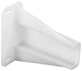 Prime-Line R7240 Drawer Track Backplate, 2-9/16 in W, Nylon, Raw