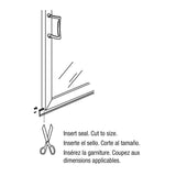 Prime-Line M 6184 Bottom Sweep, 3/32 in W, 1 in H, Clear, Pack of 6