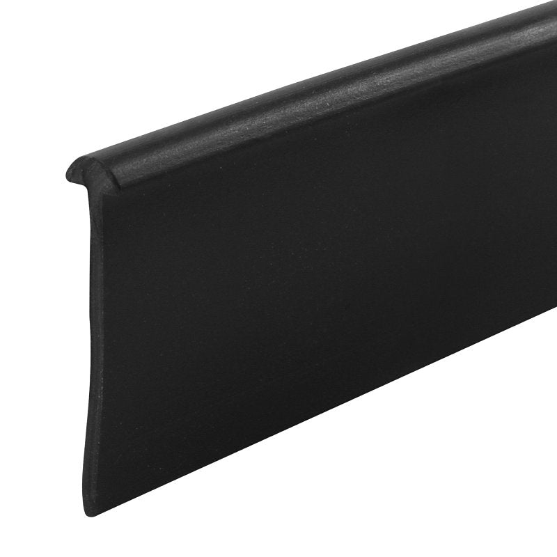 Prime-Line M 6230 Shower Door Bottom Seal, Half-Round, Vinyl, Black, Pack of 6