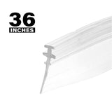 Prime-Line M 6228 Bottom Sweep, 3/16 in W, 3/4 in H, Clear, For: Swinging Shower Doors
