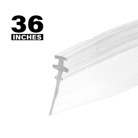 Prime-Line M 6228 Bottom Sweep, 3/16 in W, 3/4 in H, Clear, For: Swinging Shower Doors