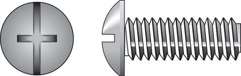 HILLMAN No. 1/4-20 X 3/4 in. L Combination Truss Head Zinc-Plated Steel Machine Screws 100 pk