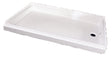 Specialty Recreation SP2440WR Right Drain Shower Base, 24" x 40", White