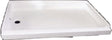 Specialty Recreation SP2440WL Left Drain Shower Base, 24″ x 40″, White