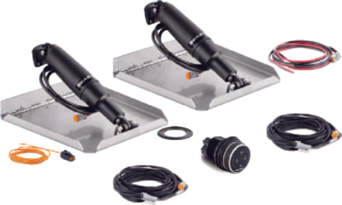 Dometic STT3233R Seastar Trim Tab System, Stubby Actuatorss, Edge Mount w/Dial Controller, 9 x 12"