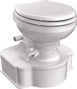 Dometic 312500001 M65-5000 All-In-One Marine Toilet, White w/Wood Seat