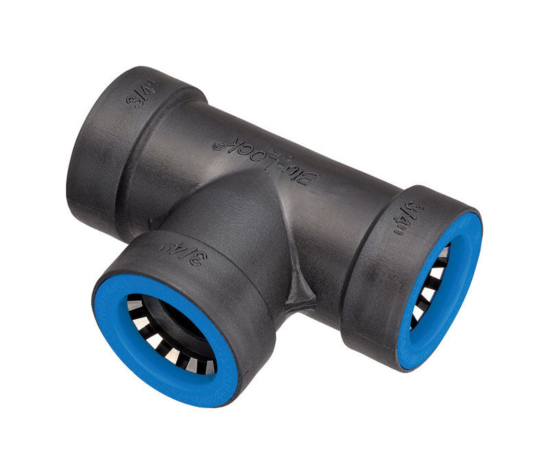 Orbit Blu-Lock 3/4 in. Push Push Tee Connector, Pack of 15