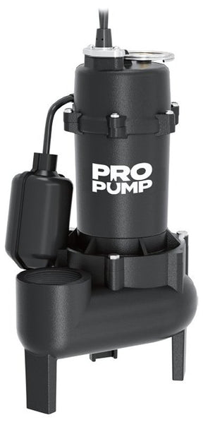 PRO PUMP SW50CIT Sewage Pump, 1/2 hp, Cast Iron