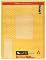 Scotch 8915 Smart Mailer, 10-1/2 x 15 in, Yellow, Self-Seal Closure, Pack of 20