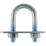 Hampton 1/4 in. X 3/4 in. W X 1-1/2 in. L Coarse Zinc-Plated Steel U-Bolt, Pack of 10