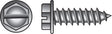 HILLMAN No. 14 Ga. X 1-1/2 in. L Slotted Hex Washer Head Sheet Metal Screws 100 pk