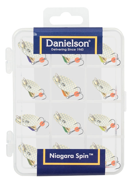Danielson Niagara Spin NSKIT1632-12PK Fishing Lure Kit, Spinner Bait, Trout