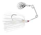 blaze BLSP18-8 Fishing Lure, Classic Mini Spinnerbait, Silicone, White Lure