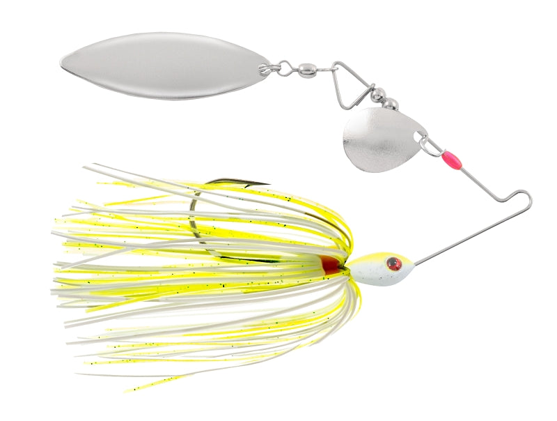 blaze BLSP14-60 Fishing Lure, Classic Spinner Bait, Silicone, Chartreuse/White Lure