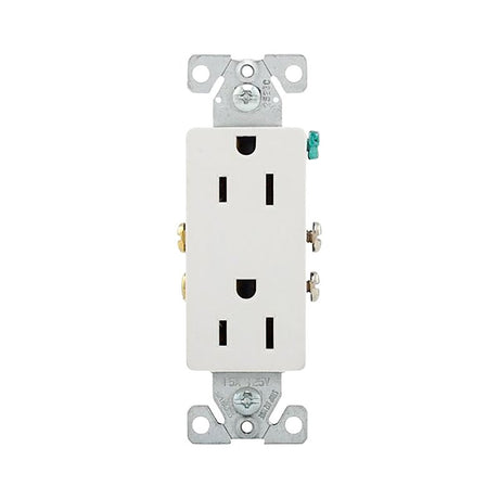 RECEPTCLE DPX RES WHT 15A 125V
