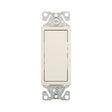 Eaton 7503 Series 7503LA 3-Way Decorator Rocker Switch, 15 A, 120/277 V, 3-Way, Back Wire, Push Wire Terminal