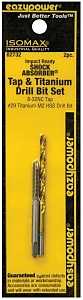 Eazypower 82732 Tap and Drill Set, 8-32 Thread, Titanium