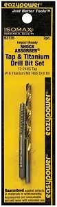 Eazypower 82735 Tap and Drill Set, 12-24 Thread, Titanium