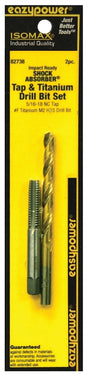 Eazypower 82738 Tap and Drill Set, 5/16-18 Thread, Titanium