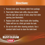 Rust-Oleum Whink RUSTGuard Series 390879 Bowl Cleaner, 4 oz Box, Tablet, White
