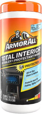 Armor All AWDTSAC-25-1USLT Interior Cleaning Wipe, Spring Air, Effective to Remove: Dirt, Dust, Grime, Spill, 25 -Wipes