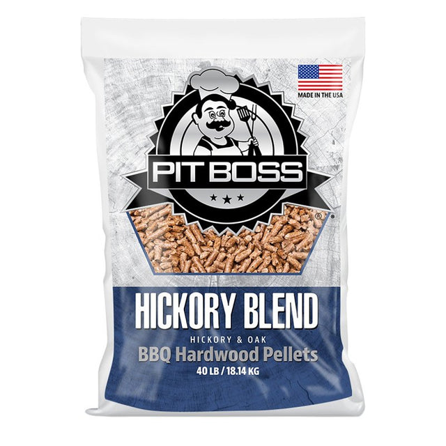 Pit Boss 55436 Series Pellets, Hickory Blend, Hardwood, 40 lb Bag