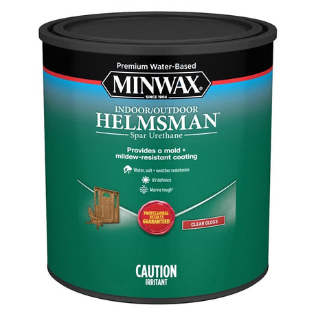 Minwax Helmsman CM4304004 Spar Urethane Varnish, Gloss, Clear, 946 mL, Pack of 4