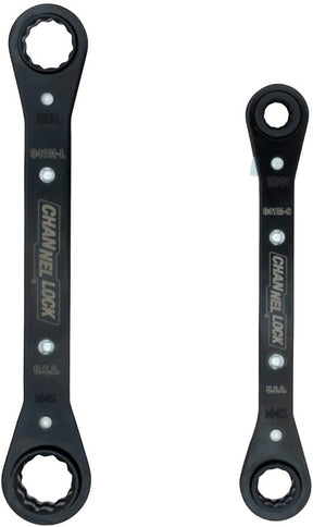 Channellock 841M Ratcheting Wrench Set, Metric, 12-Point, Steel