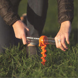 Orange Screw Small Ground Anchor 4 pk