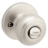 Kwikset 400CV 15 RCAL RCS Entry Knob, Satin Nickel, Brass, KW1 Keyway, 3 Grade