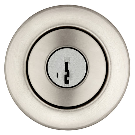 Kwikset 400CV 15 RCAL RCS Entry Knob, Satin Nickel, Brass, KW1 Keyway, 3 Grade