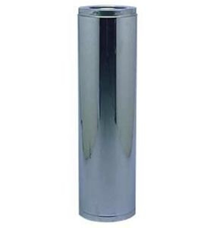 Selkirk SuperVent 2100 JM8S24 Chimney Pipe, 12 in OD, 24 in L, Stainless Steel
