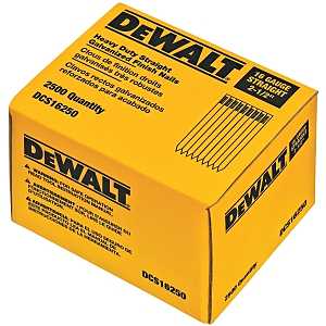 DEWALT DCS16150 Series Finish Nail, Glue Collation, 1-1/2 in L, 16 Gauge, Suitable for: DWFP71917 Pneumatic Nailer