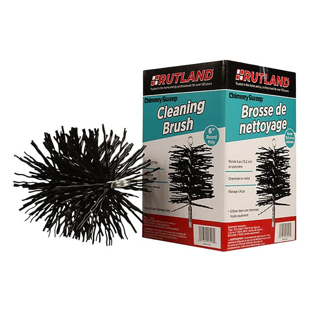 CLEANING BRUSH ROUND POLY 6IN