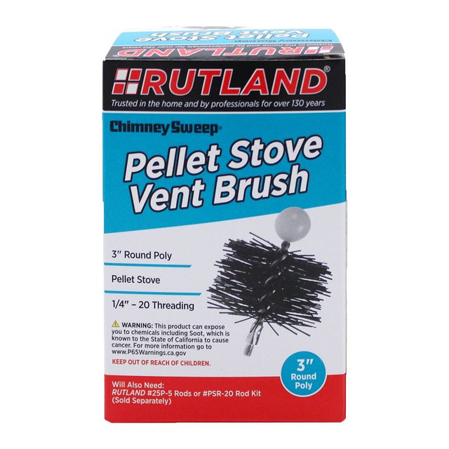 PELLET STOVE BRUSH ROUND 3IN