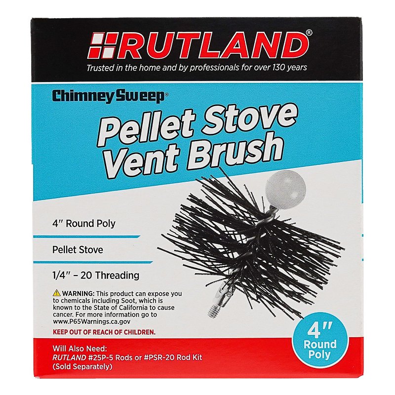 PELLET STOVE BRUSH ROUND 4IN