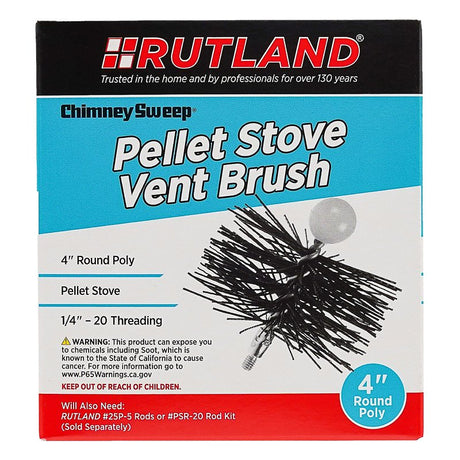 PELLET STOVE BRUSH ROUND 4IN