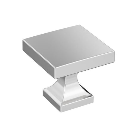 Amerock Pedestal Series BP3702426 Cabinet Knob, 1 in Projection, Zinc, Polished Chrome