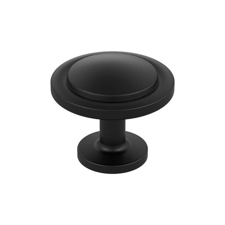 Amerock Loop Series BP37025MB Cabinet Knob, 1 in Projection, Zinc, Matte Black