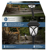 Boston Harbor 27090 Solar Stake Light, Nickel-Metal Hydride Battery, AA Battery, 1-Lamp, LED Lamp, Plastic Fixture