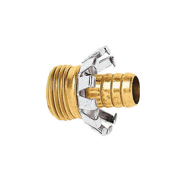 Gilmour 3/4 in. Brass Threaded Male Clinch Coupling, Pack of 10